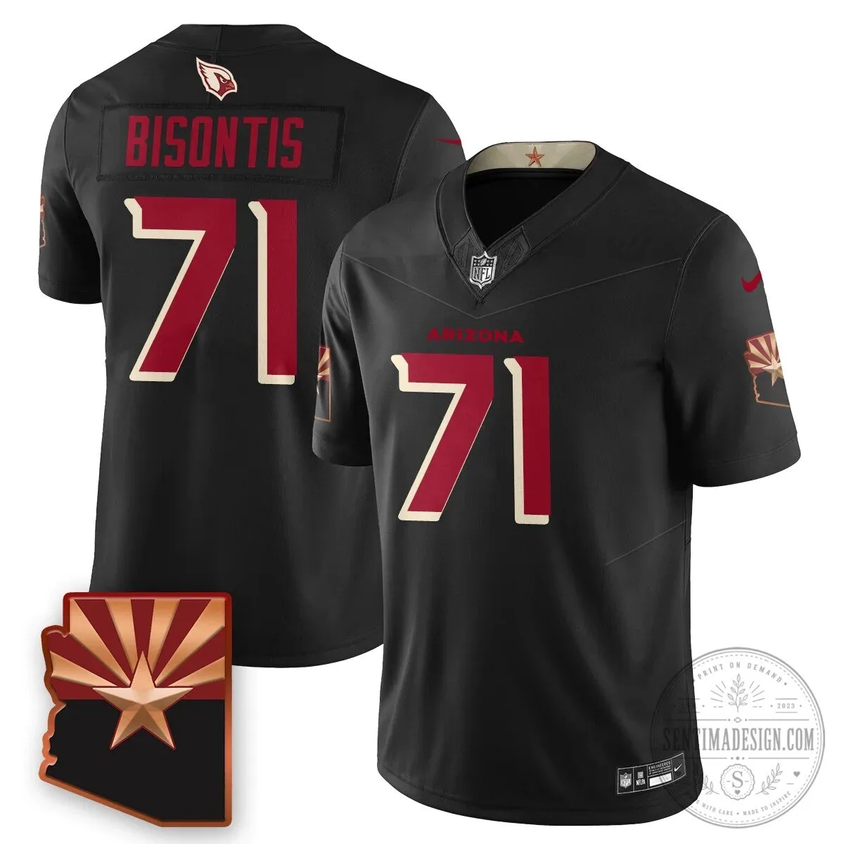 Arizona Cardinals 2026 NFL Draft Football Jersey - Kyler Murray Stitched 47 Arizona Cardinals 2026 NFL Draft Football Jersey - Kyler Murray Stitched